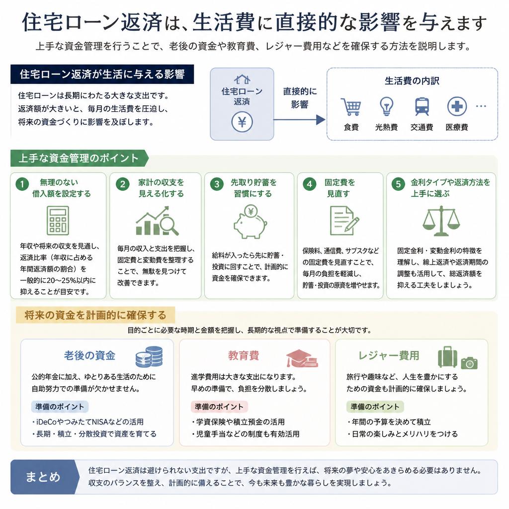 生活費への影響：住宅ローンが変える家計のバランス