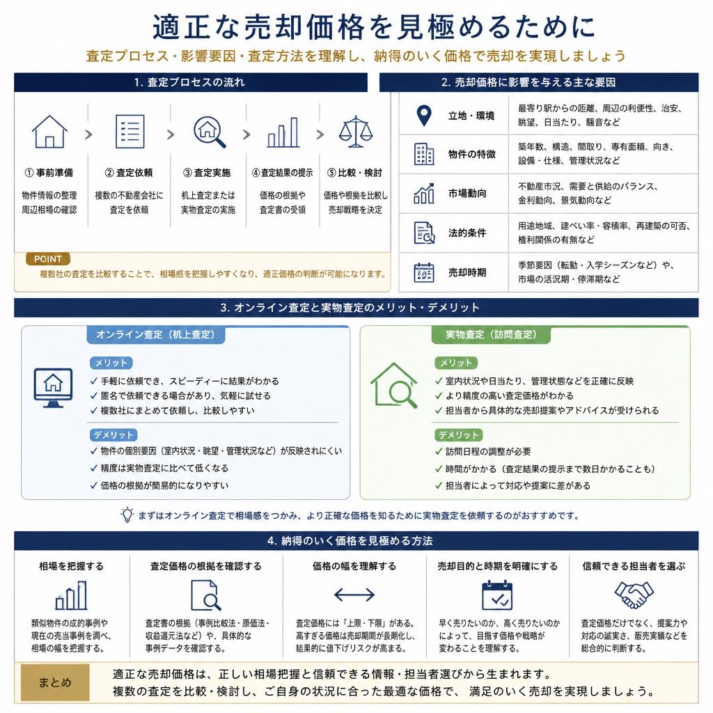 売却価格査定の基本とポイント