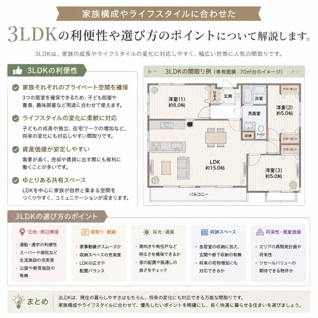 4. 3LDKの魅力と選び方