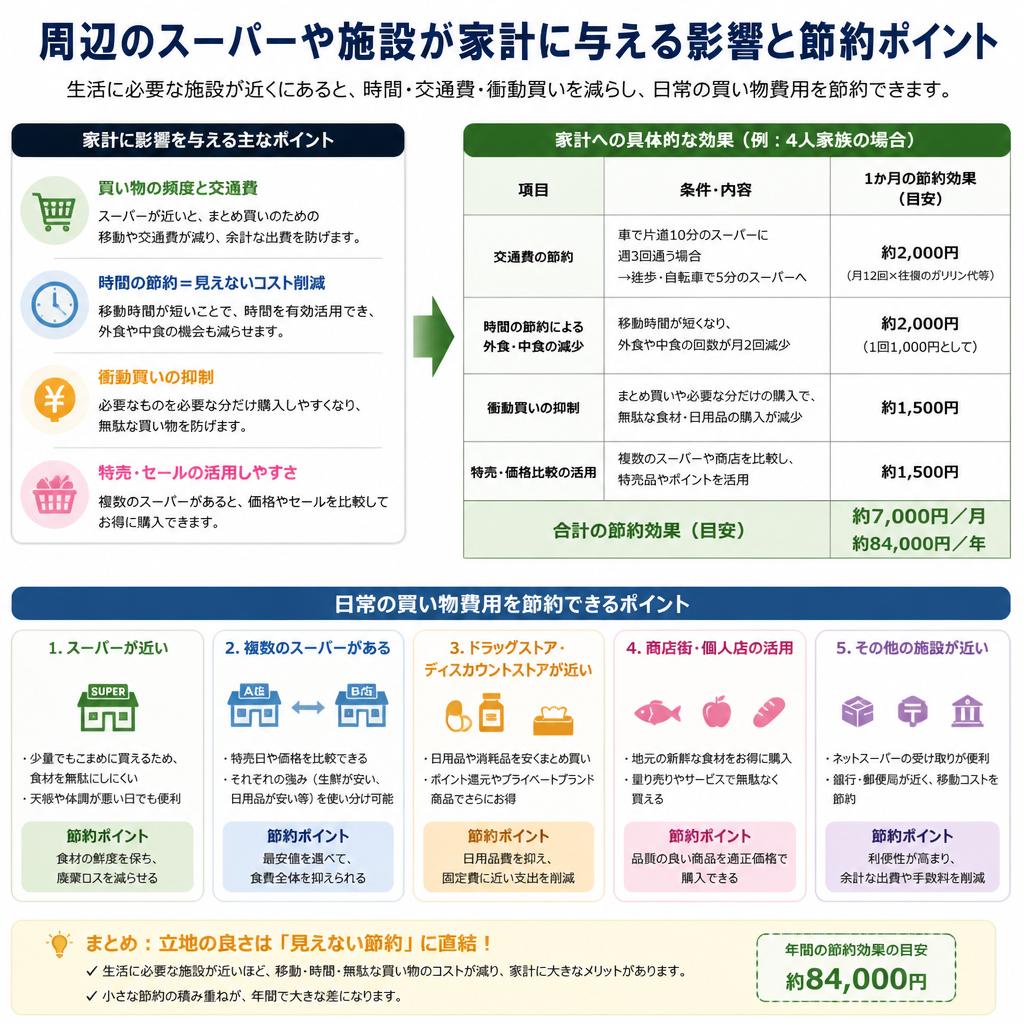 2. 周辺施設が家計計画を左右する理由