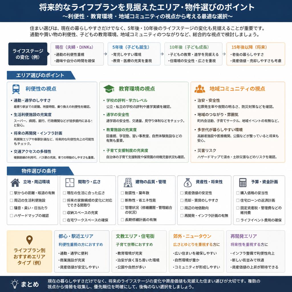 将来を見据えた住環境の選び方