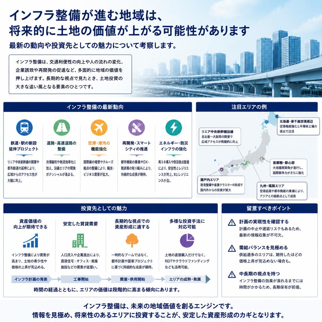 インフラ整備と土地価値の関係