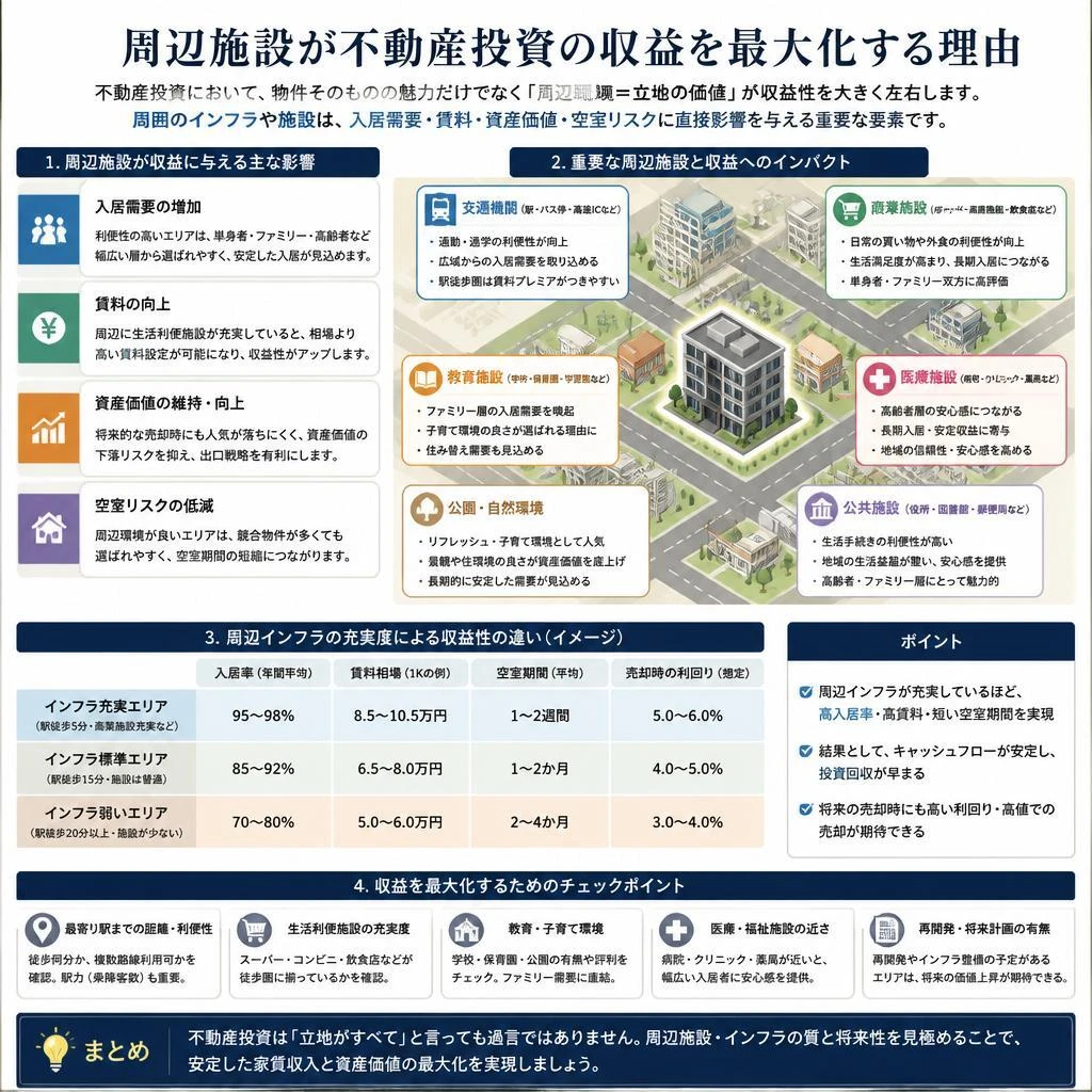 不動産投資における周辺施設の役割