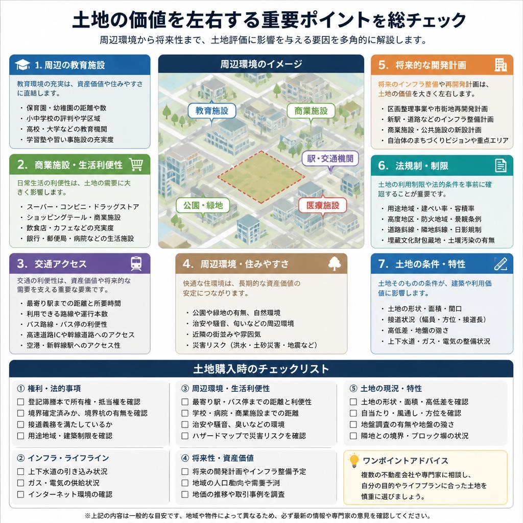 【2】土地評価を左右する重要ポイント