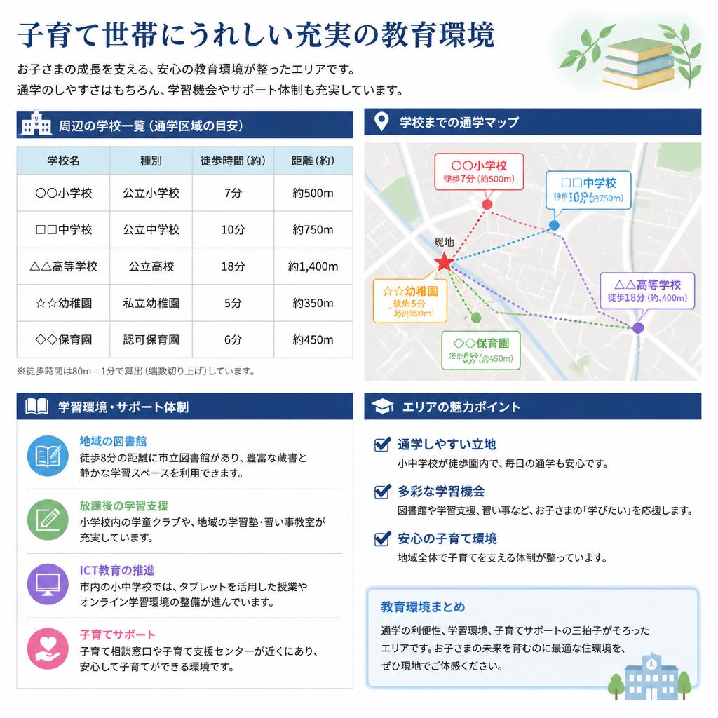 2. 教育環境の充実がもたらす安心感