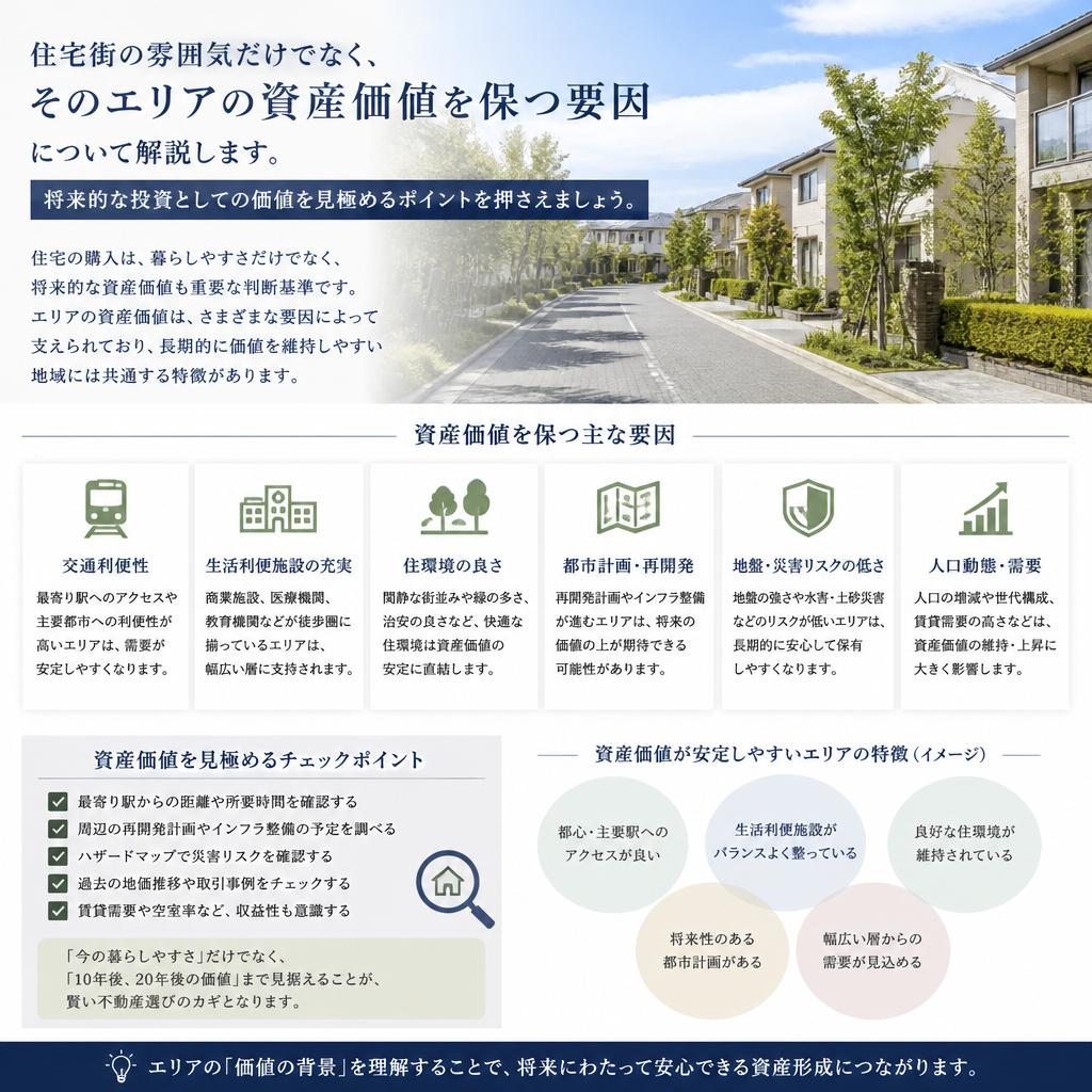 3. 資産価値を高める住宅街の選び方