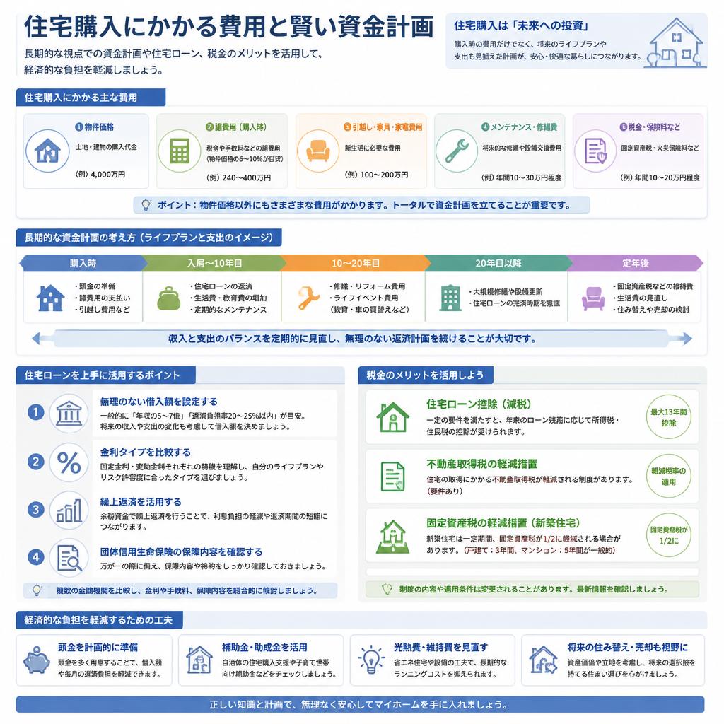 住宅購入にあたっての資金計画