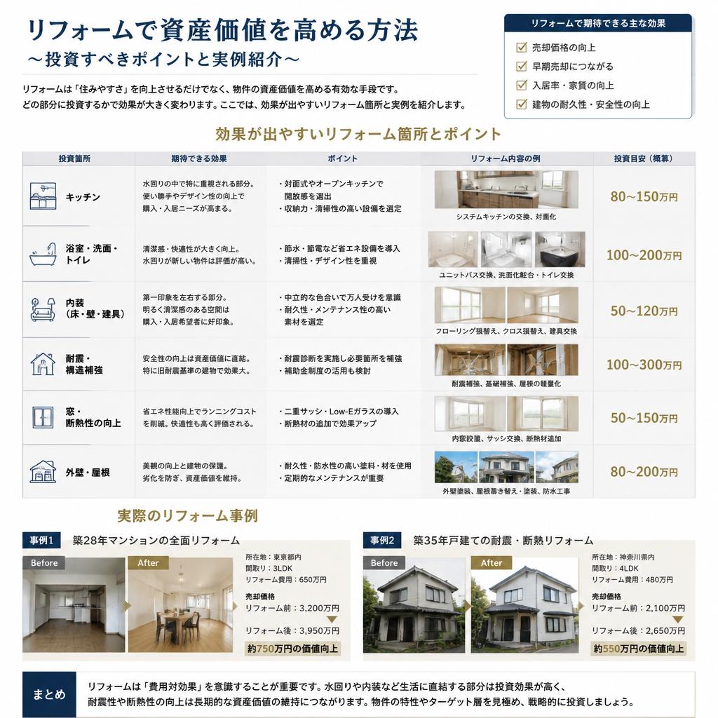 3. 賢いリフォーム投資のポイント