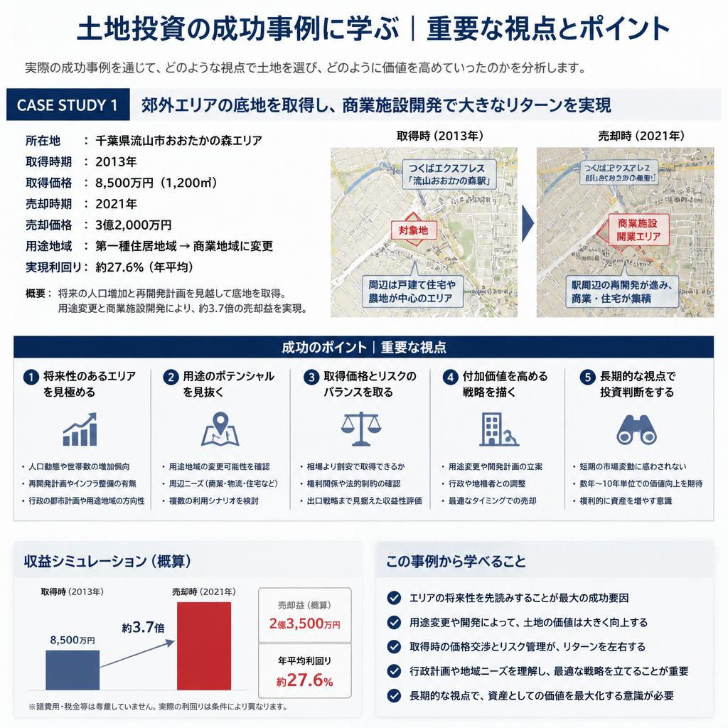 4. 成功事例から学ぶ土地投資