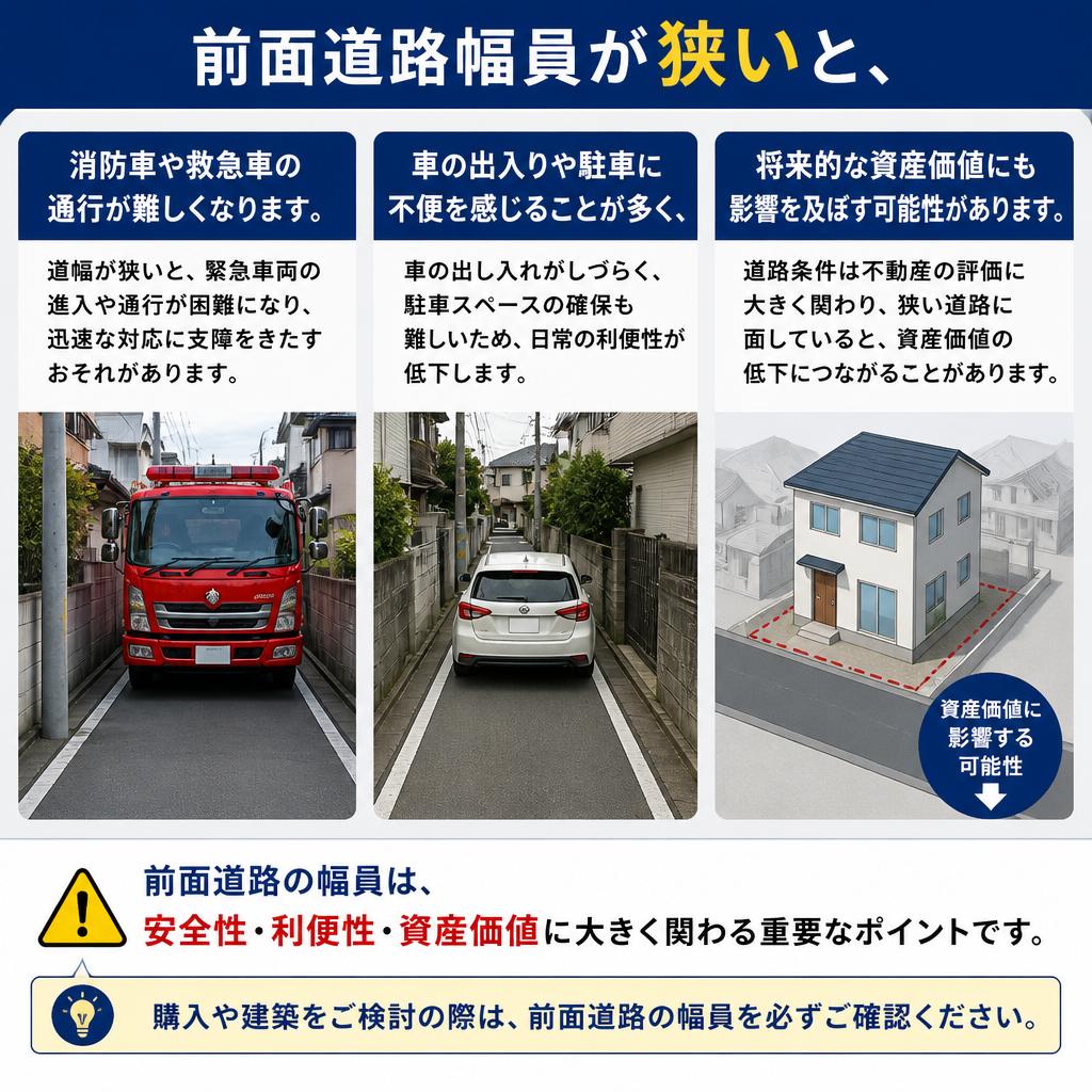 なぜ前面道路幅員を確認する必要があるのか？