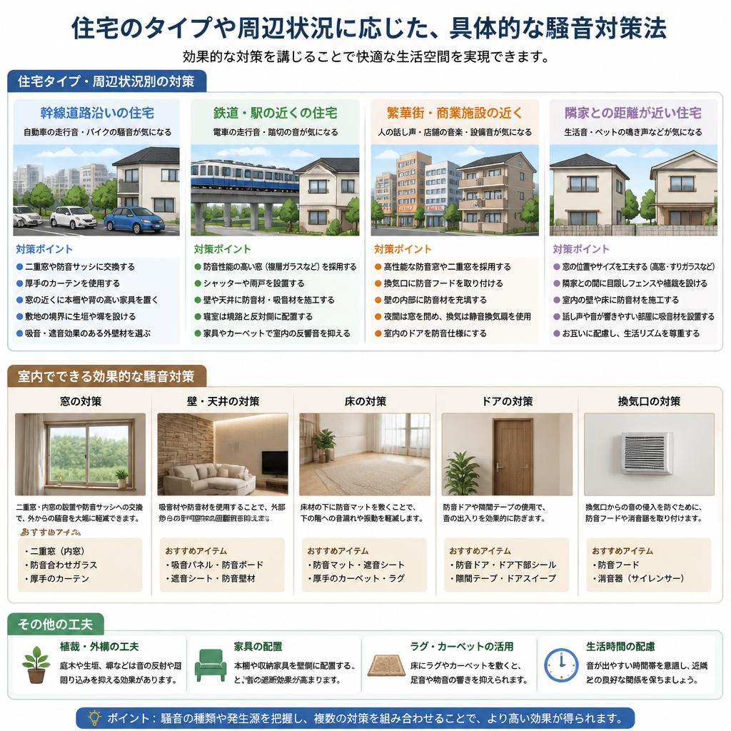 タイプ別・騒音対策法