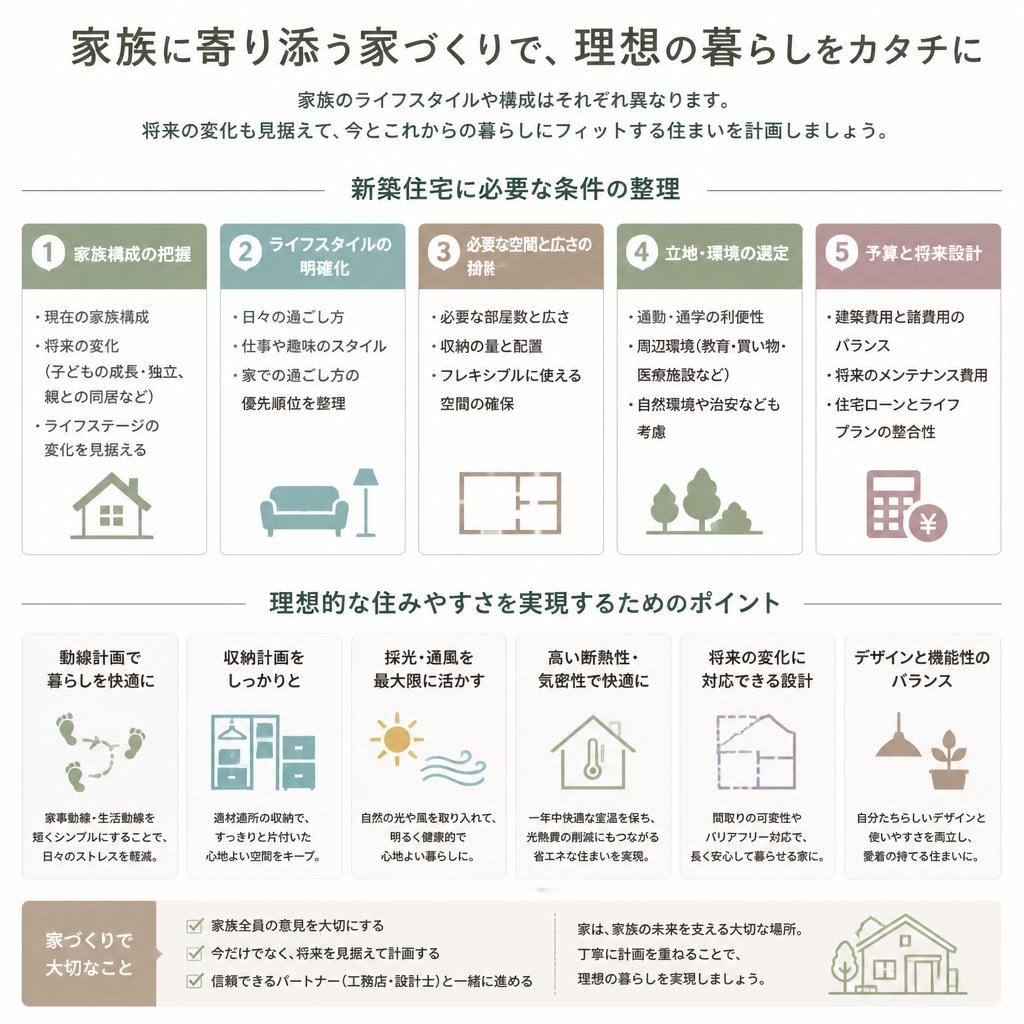 新築住宅に求められる条件