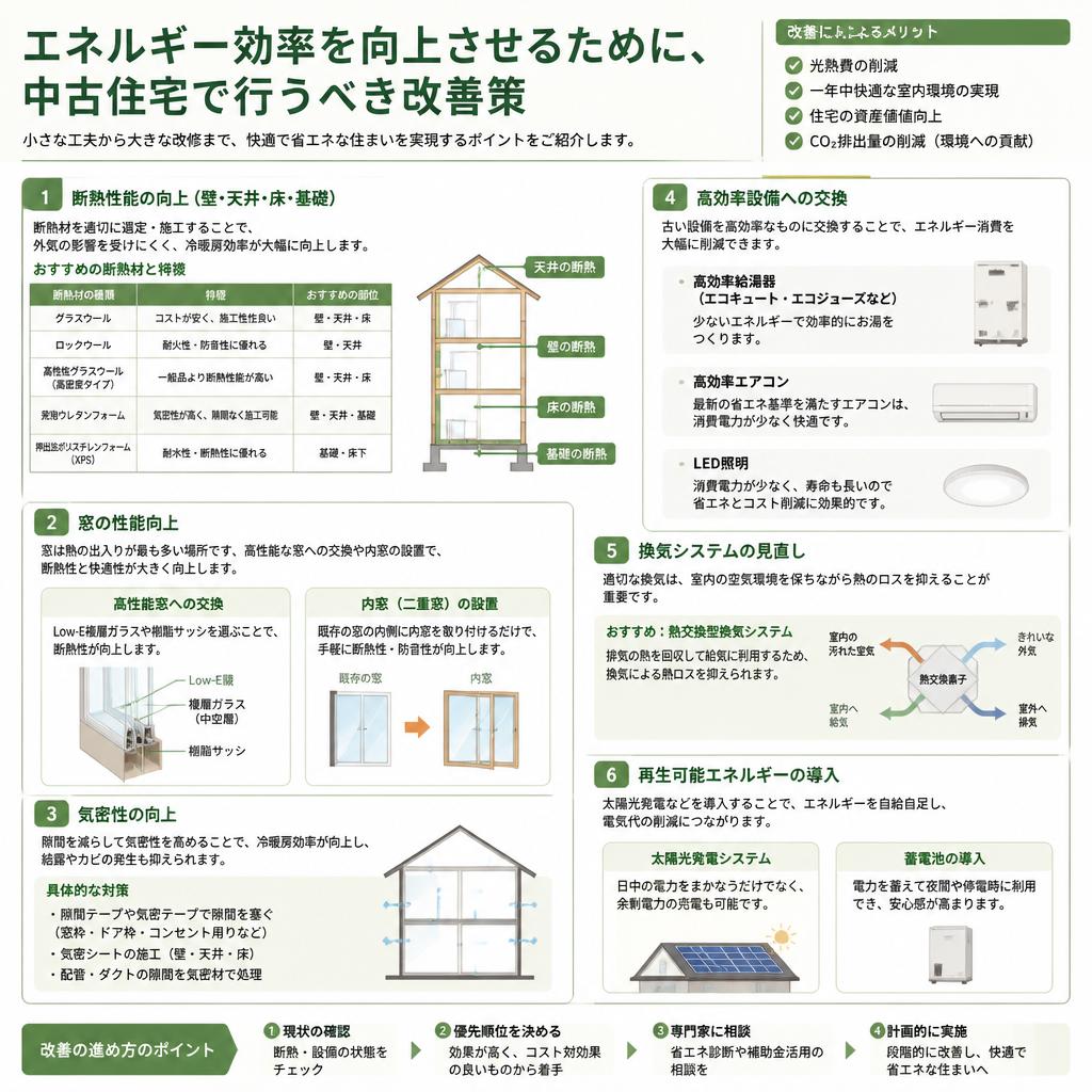 エネルギー効率を高めるためのポイント