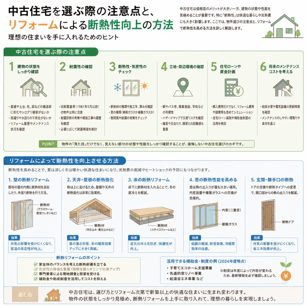 中古住宅の選び方とリフォームの重要性