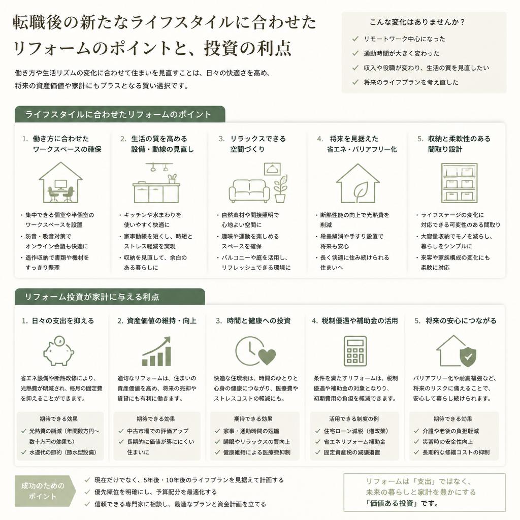 リフォームで家計にプラス