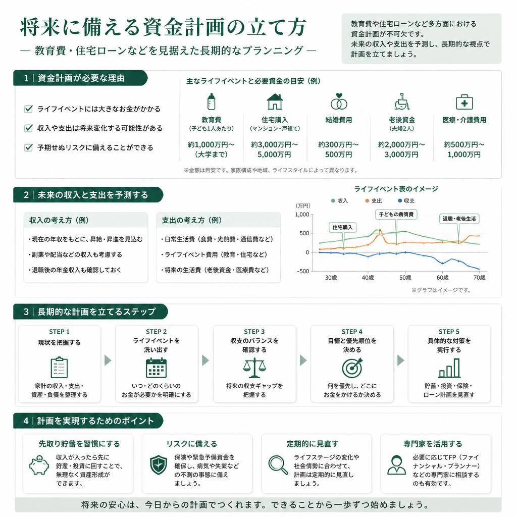 将来を見据えた資金計画