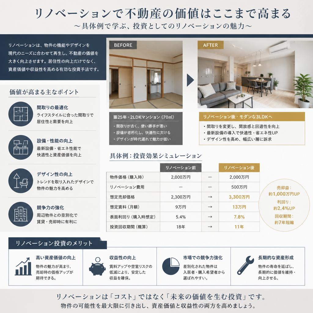 2. リノベーションによる資産価値の向上