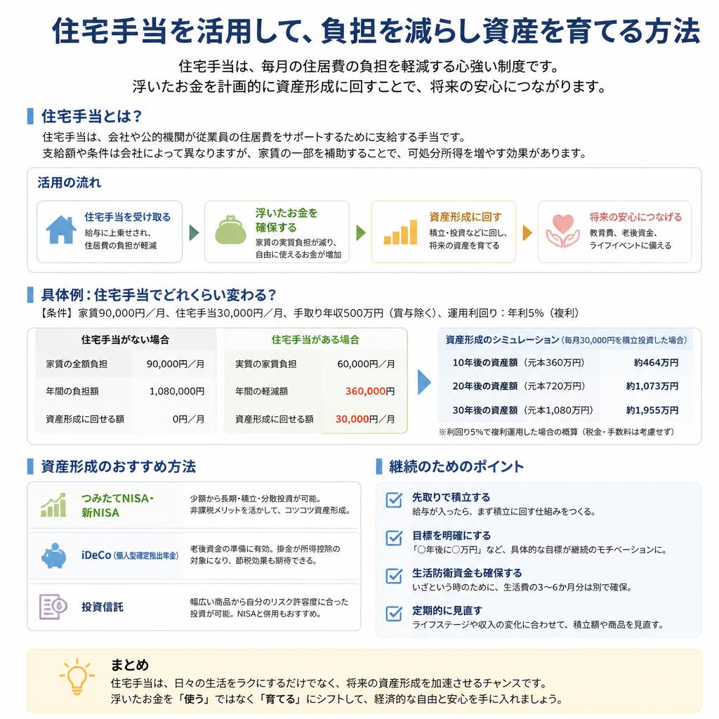 3. 住宅手当を活用した資産形成