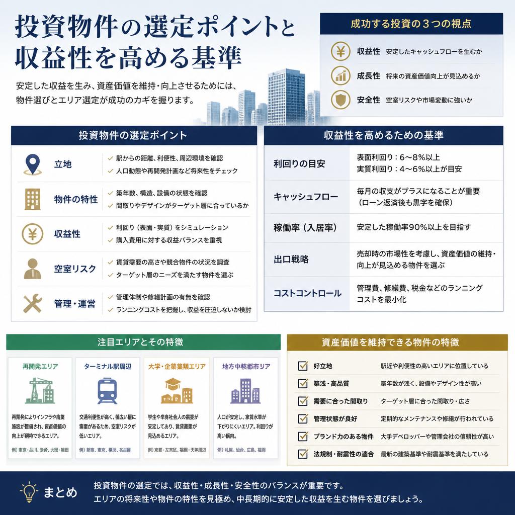 成功する投資物件の選び方