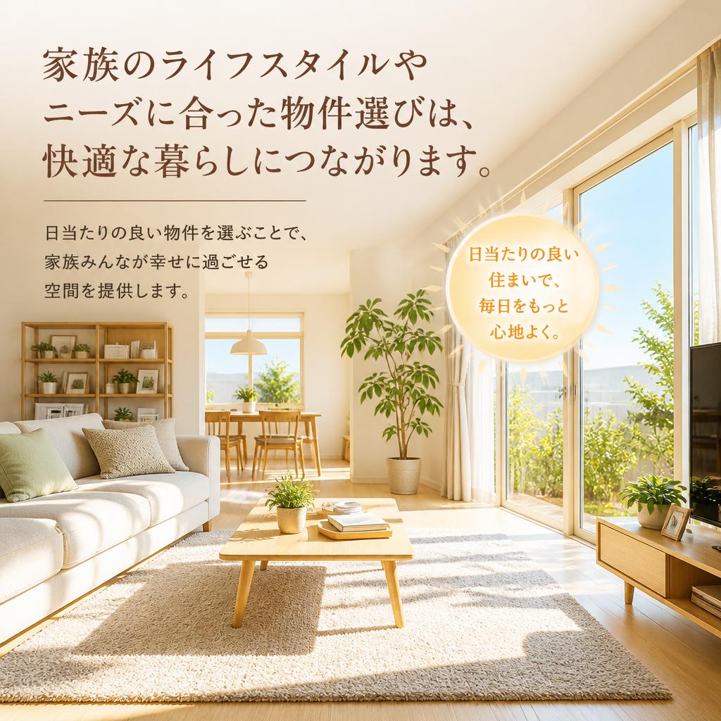 家庭のニーズに応える住まい選び