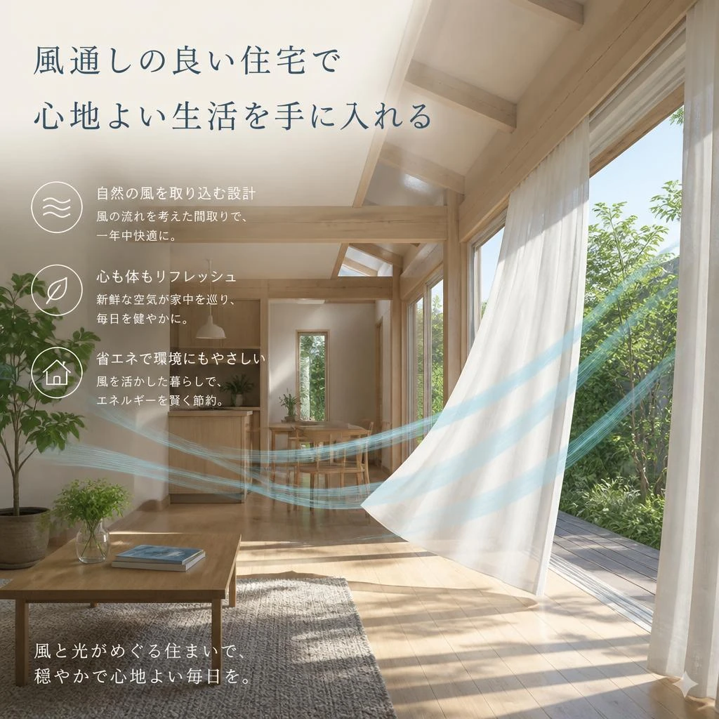 風通しの良い住宅で心地よい生活を手に入れる