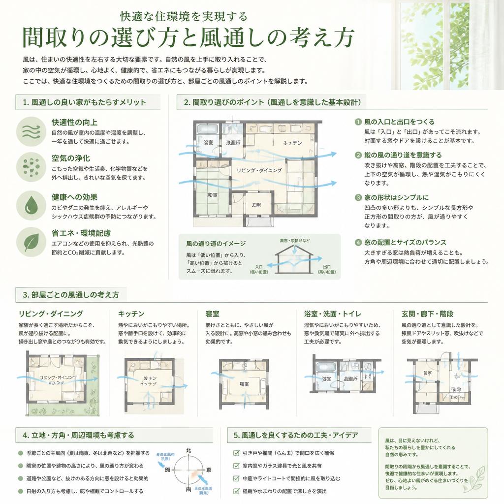 快適性を追求するための間取り選び