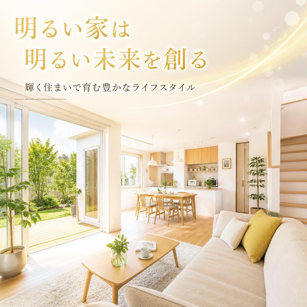 明るい家は明るい未来を創る – 輝く住まいで育む豊かなライフスタイル