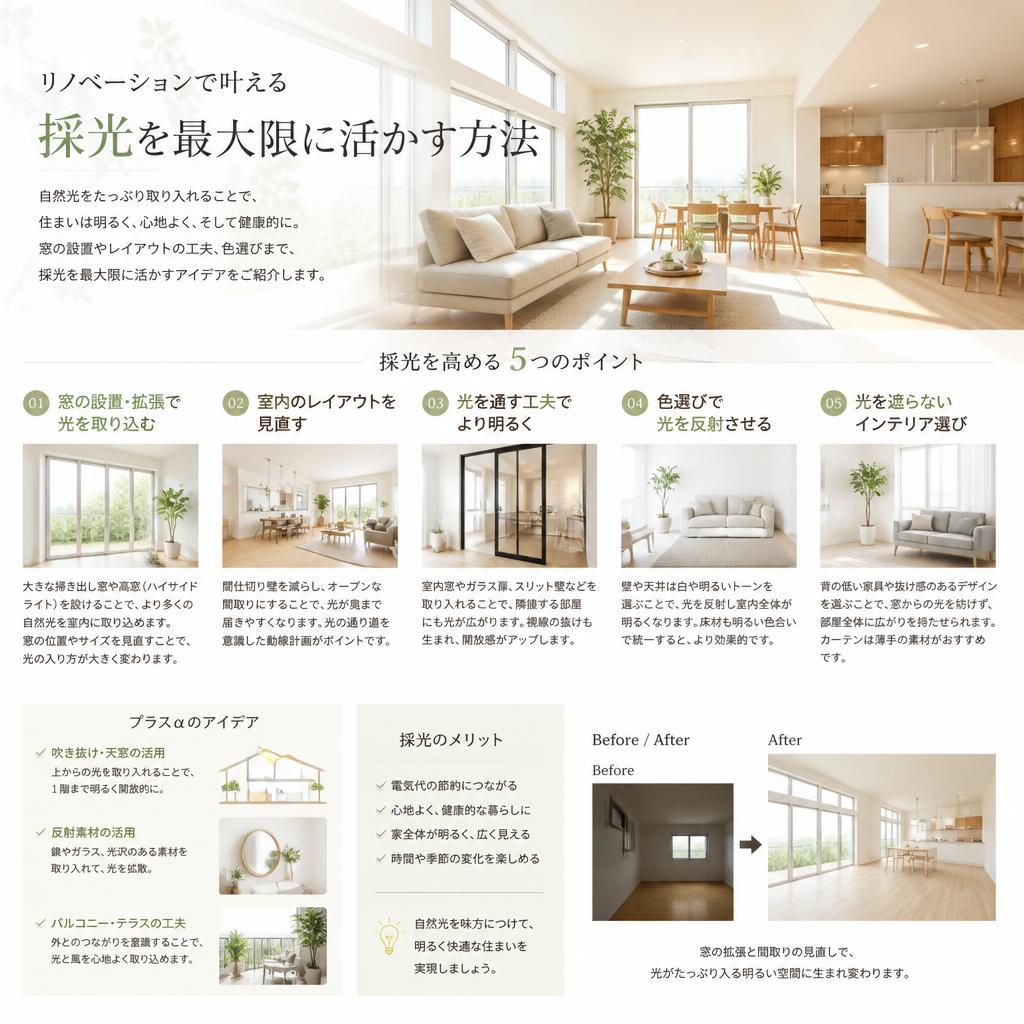 リノベーションでの採光改善