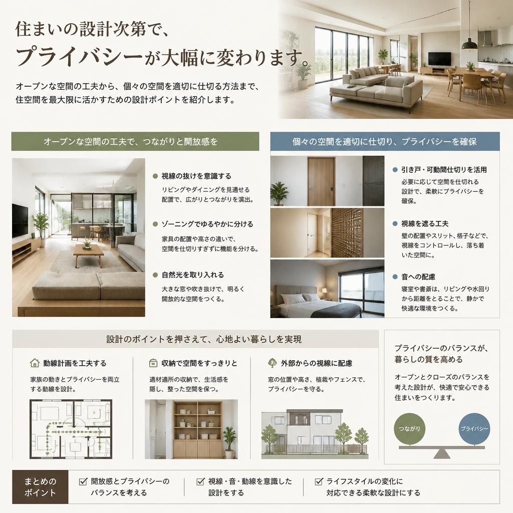 住宅設計の工夫で得られる快適な空間