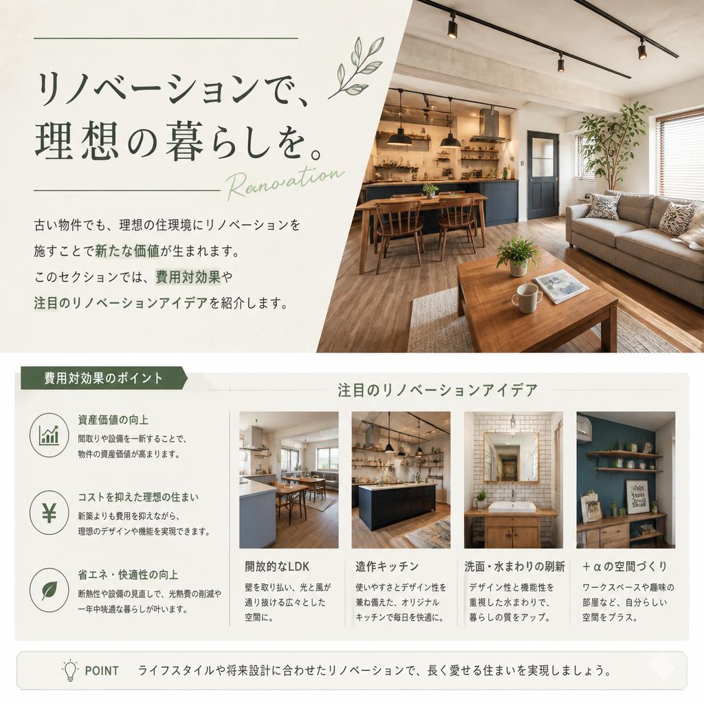 リノベーションの魅力と可能性