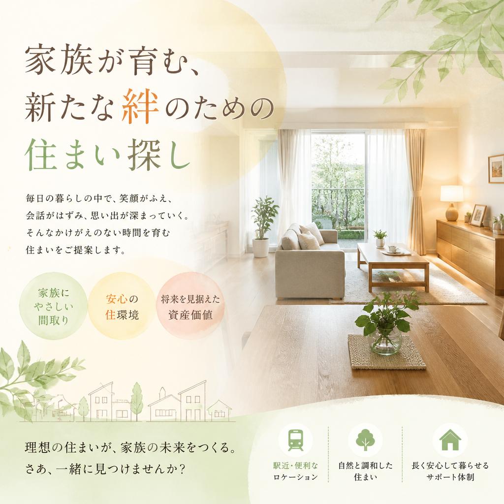 家族が育む、新たな絆のための住まい探し
