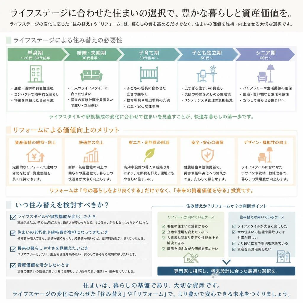住み替えを考えるタイミング