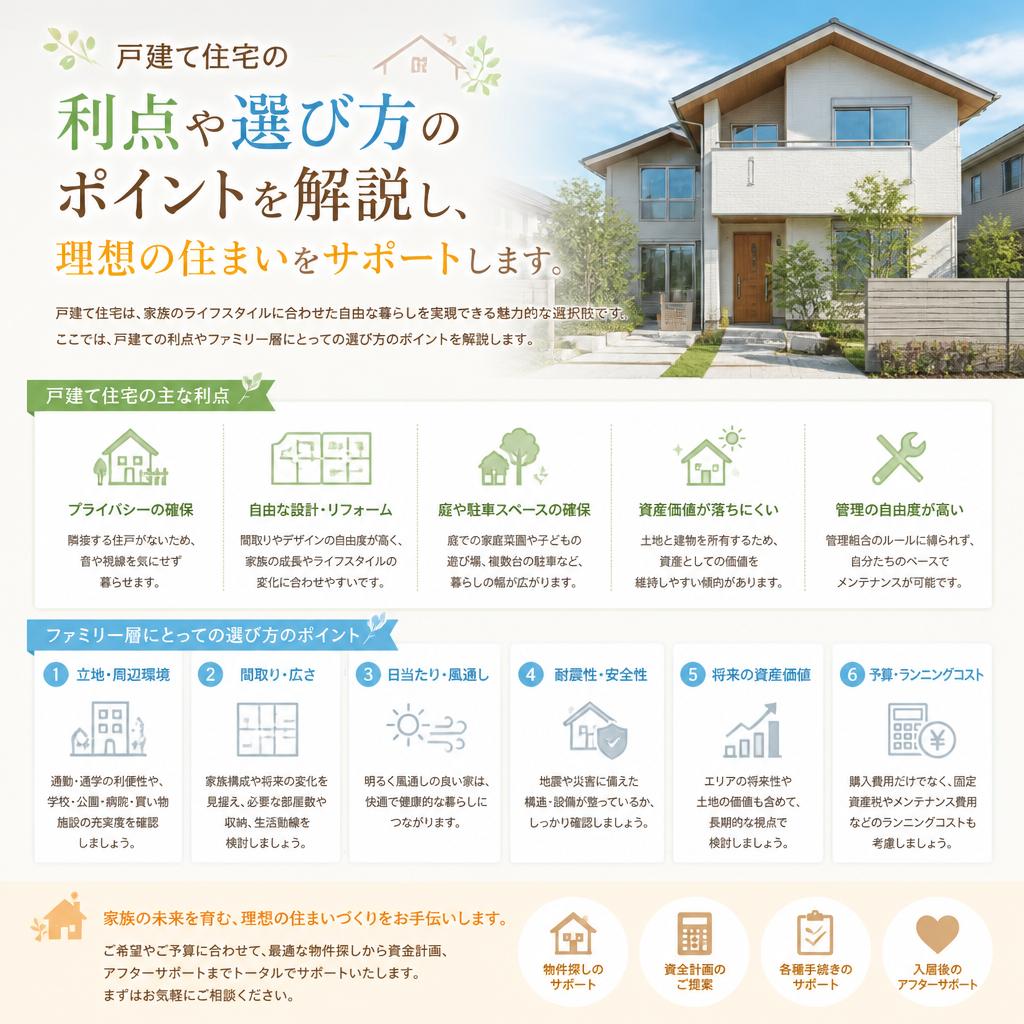 戸建ての魅力と家族に最適な選択