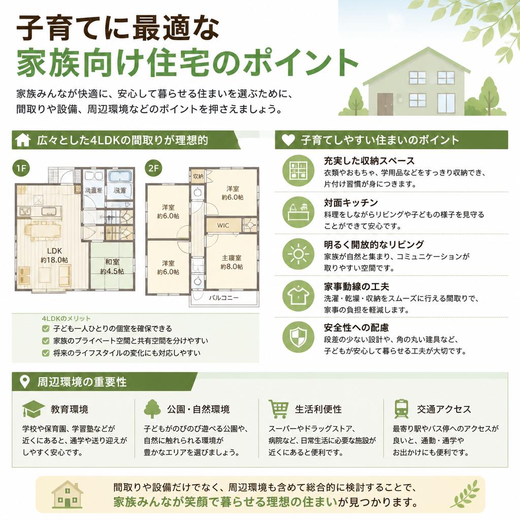 2. 理想の家族向け住宅を見つけよう！
