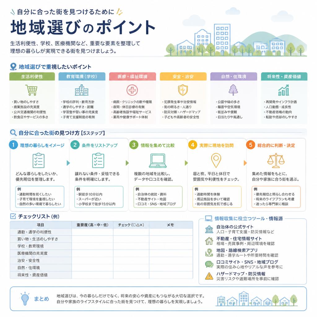 住みやすい街の見つけ方