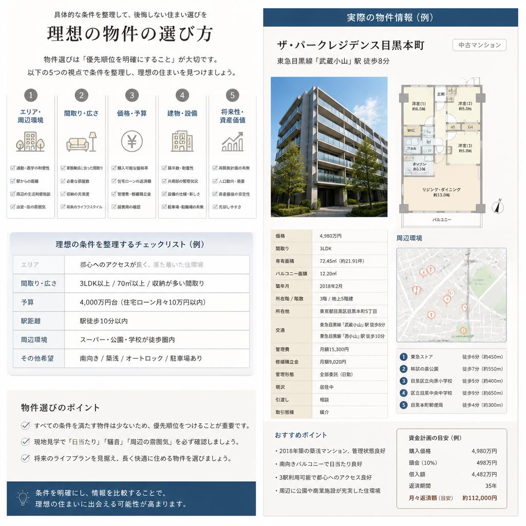 理想の物件選びのポイント