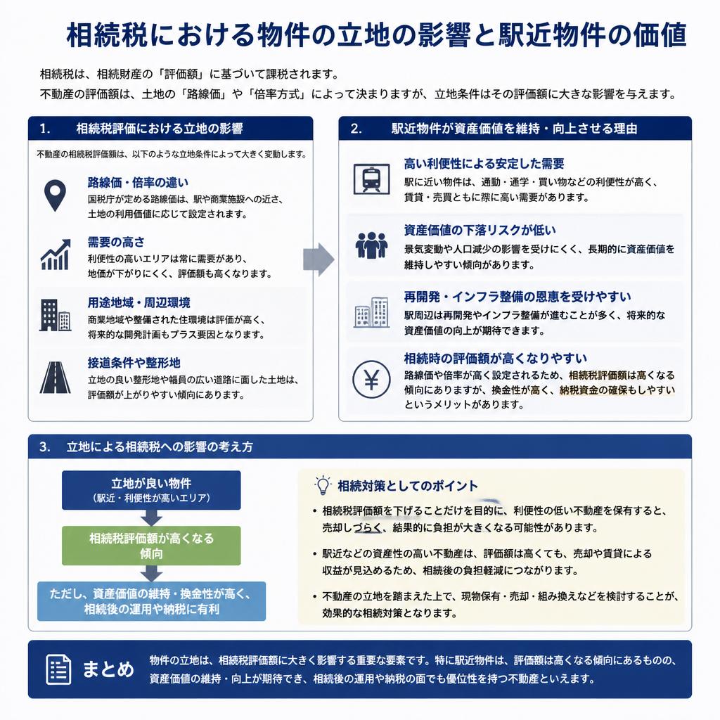 相続税と立地の関係