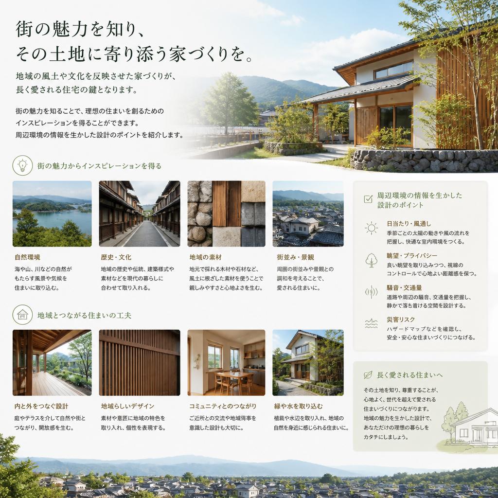 街の特性を活かした家づくりの重要性