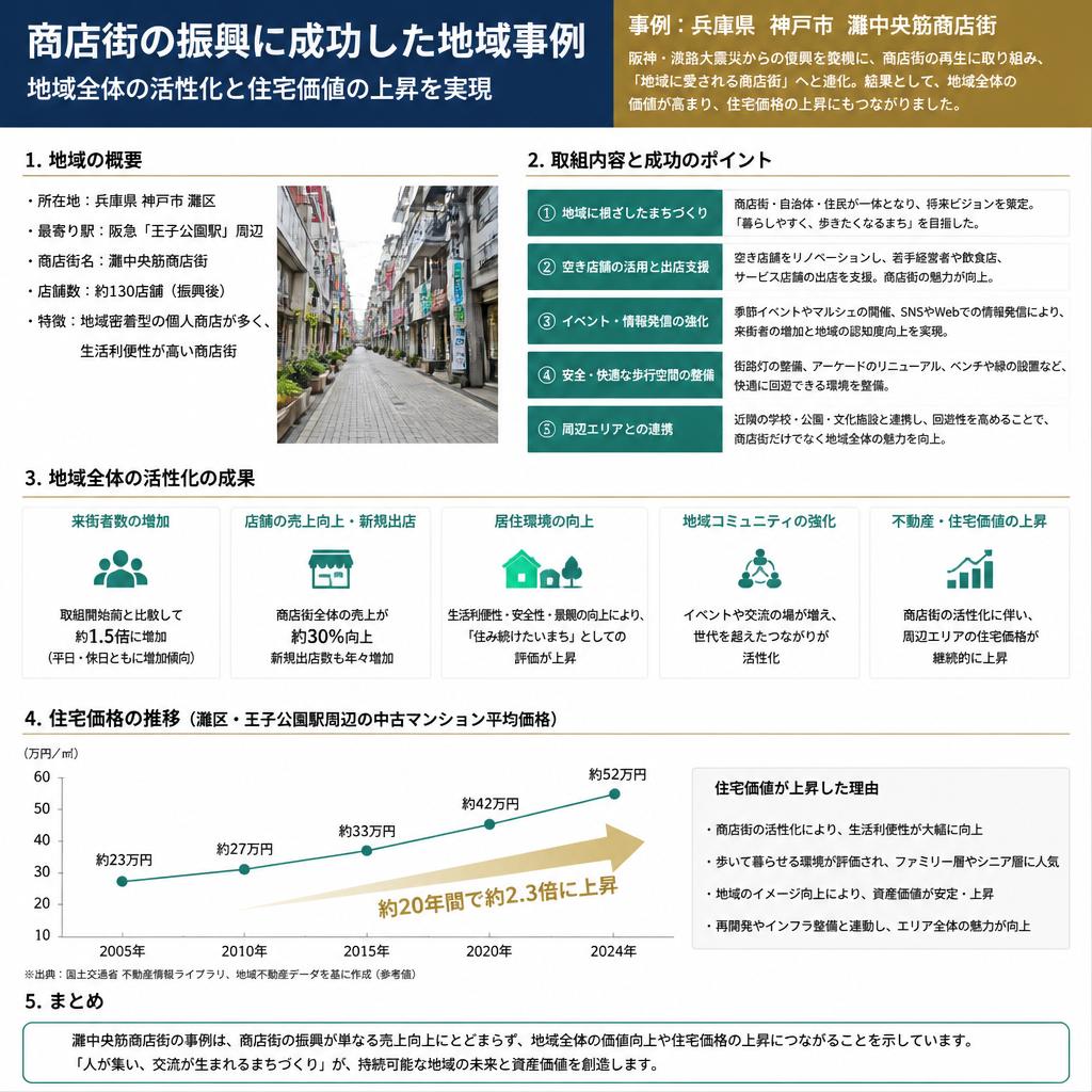 成功事例の紹介：地域振興が進む街づくり
