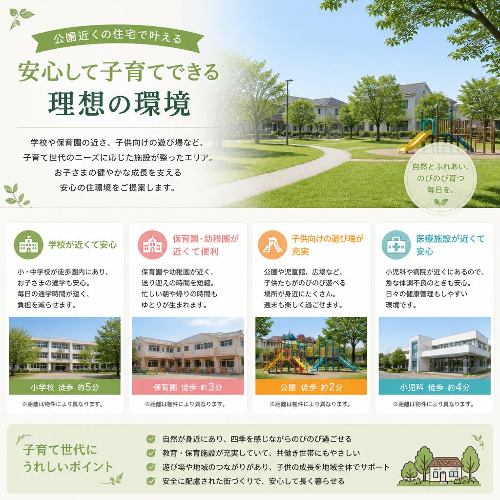 2. 子育てに最適な環境
