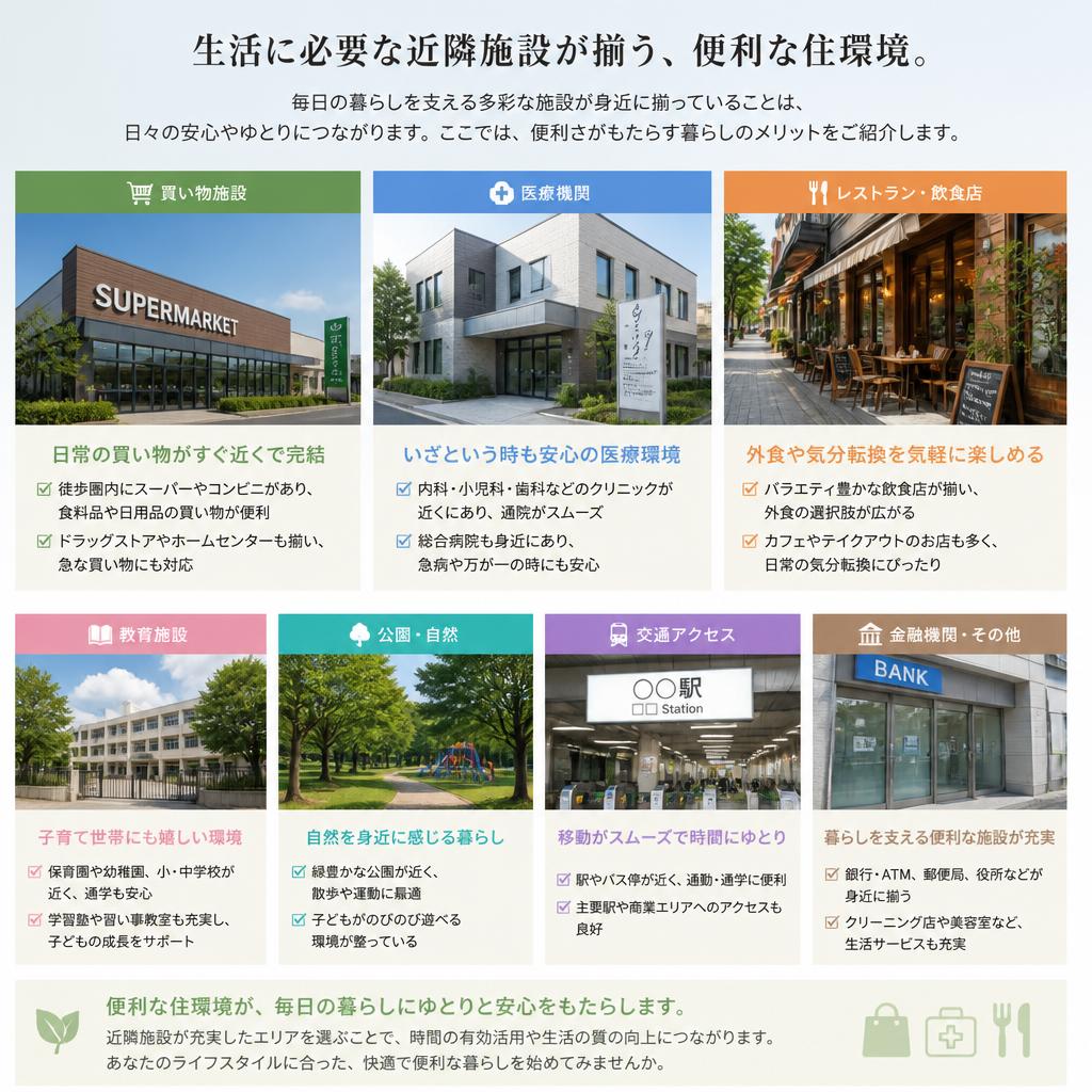 3. 近隣施設の充実