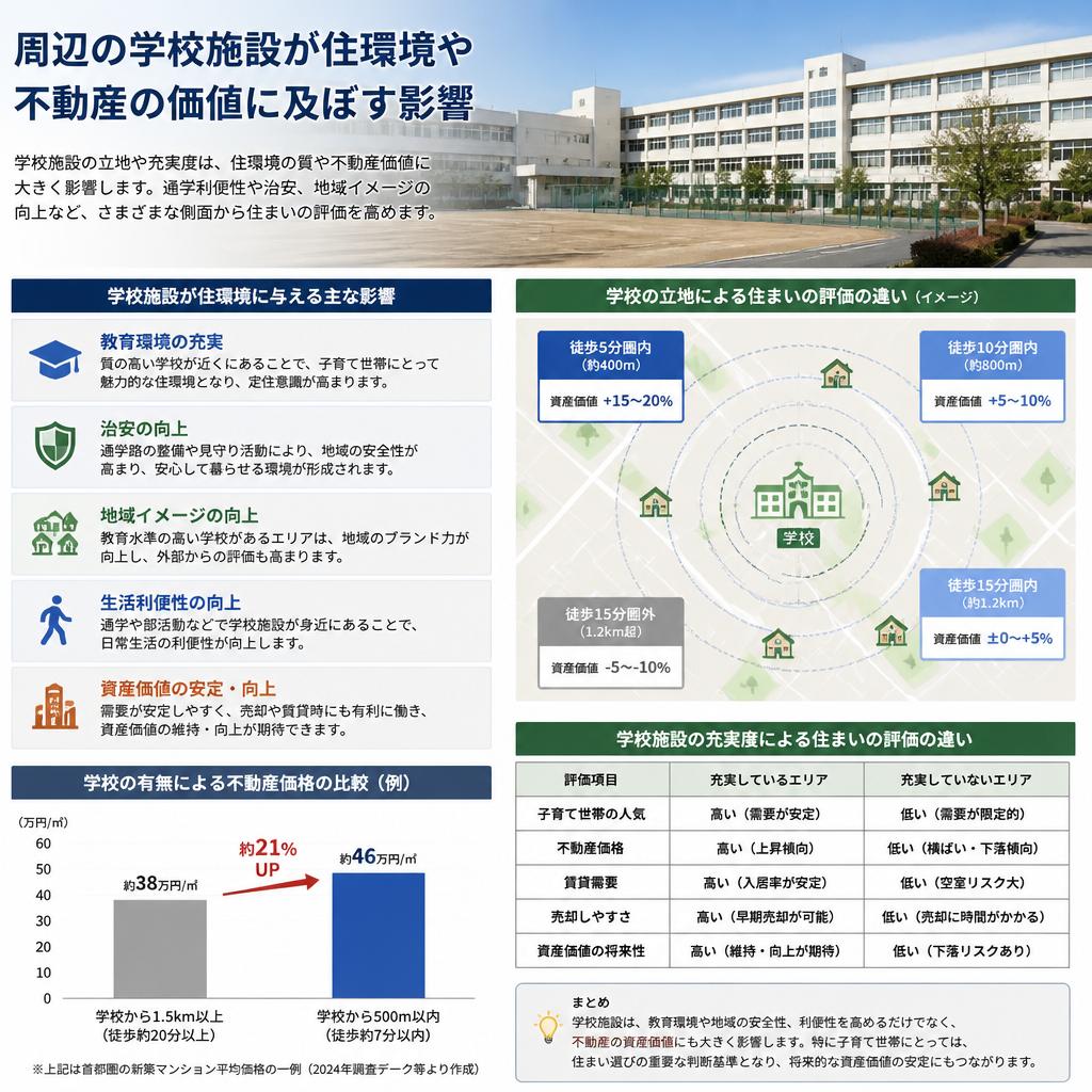 学校施設がもたらす住環境への影響
