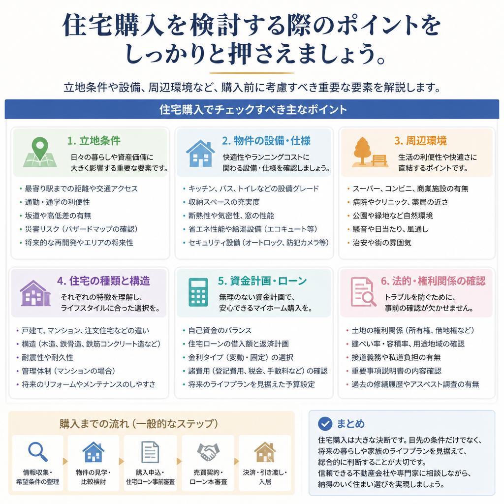 住宅購入のポイント
