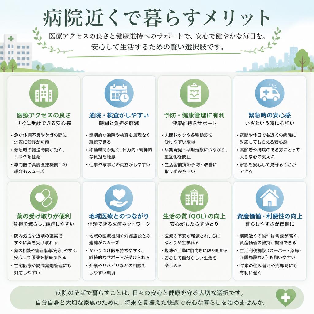 病院が近い住宅のメリット