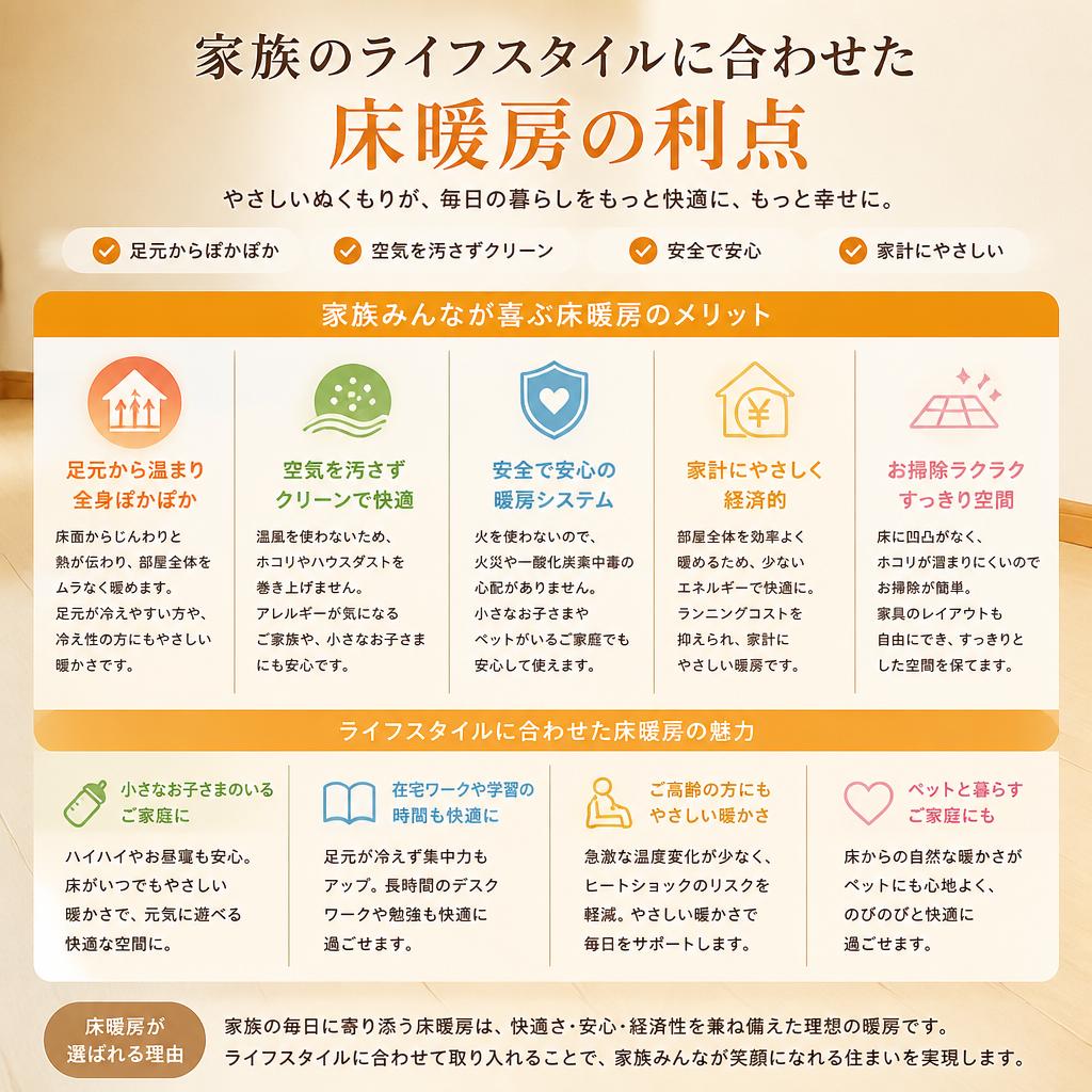家族構成に応じた快適な住環境