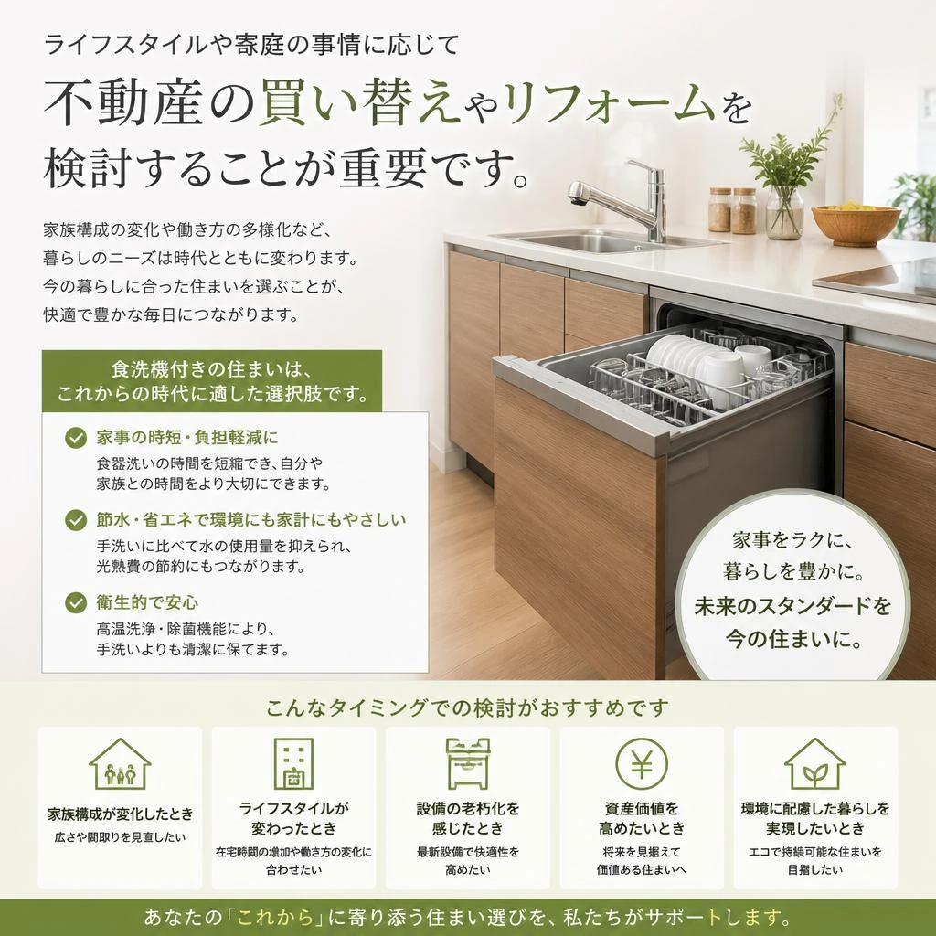 買い替え・リフォームを検討する理由