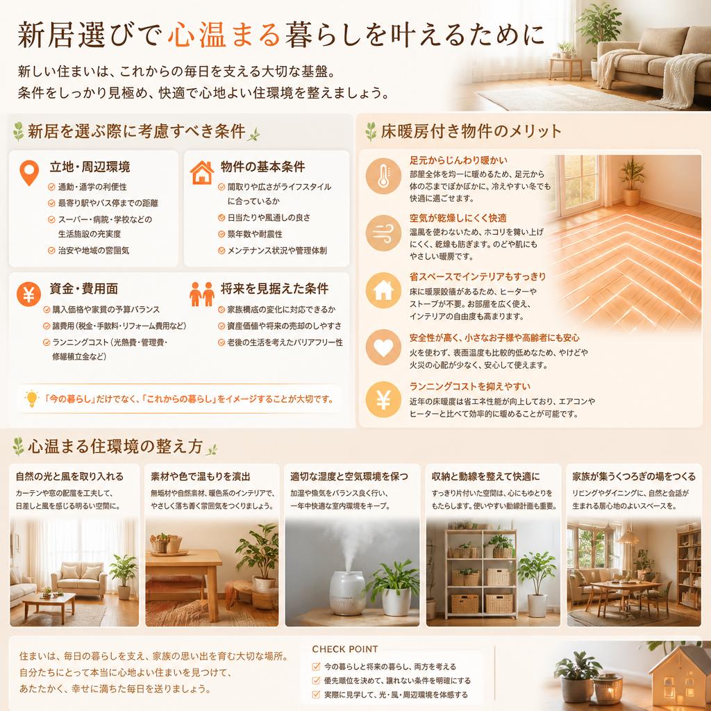 新しい住まいに求める条件