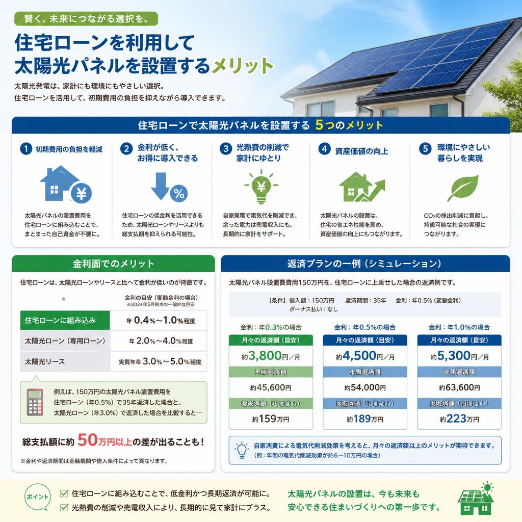 住宅ローンを活用した設備投資