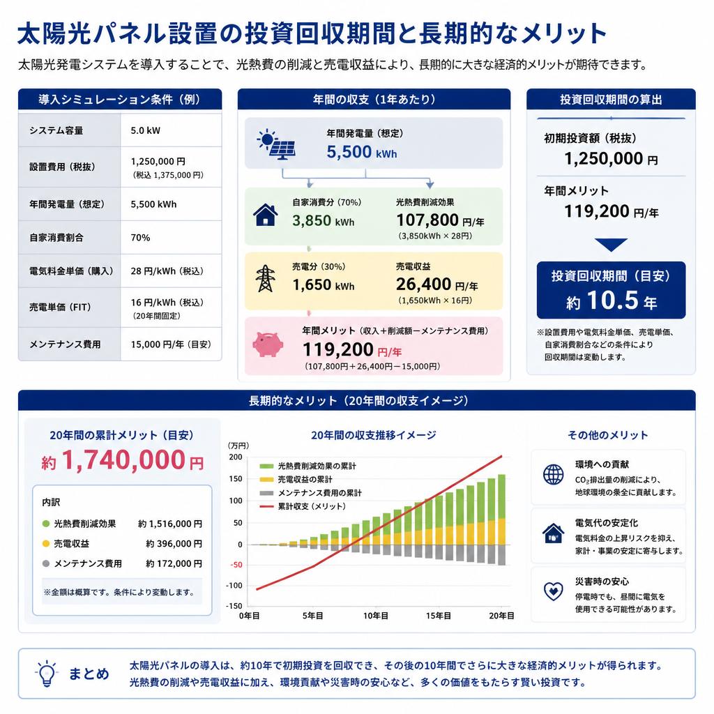 投資回収期間と長期的なメリット