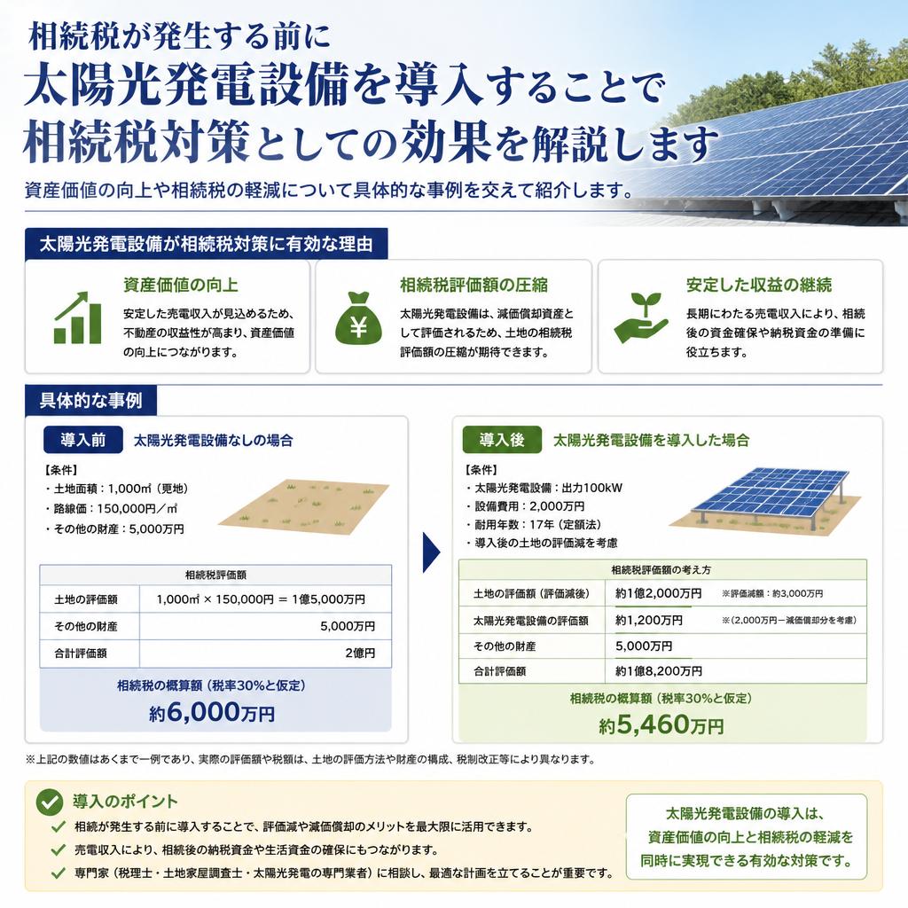 2. 相続税対策としての太陽光発電のメリット